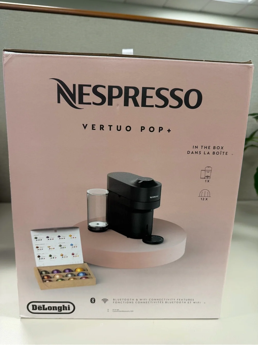 Nespresso Compact Single-Serve Coffee Machine in Black